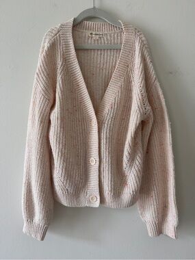 Tucker + Tate Cream Speckled V-Neck Cardigan